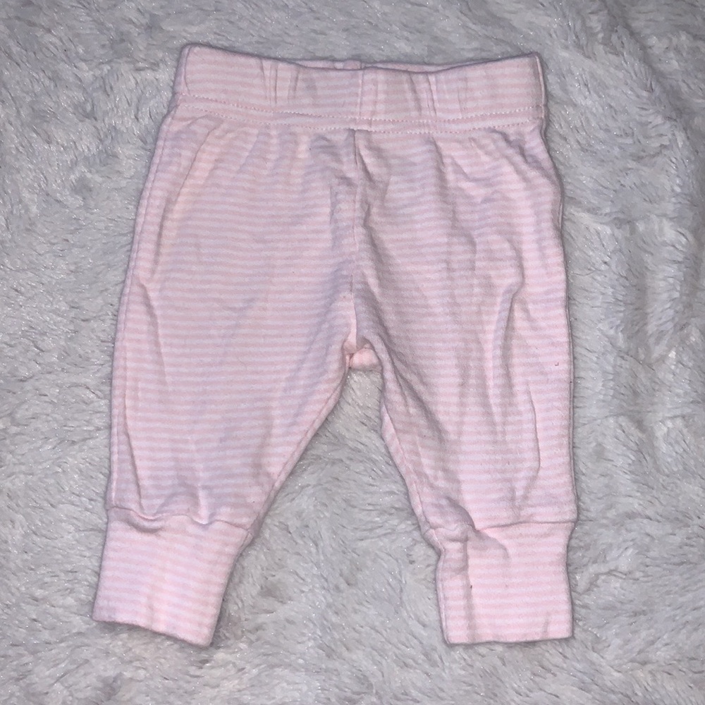 (3 for $10) George pink and white striped pants